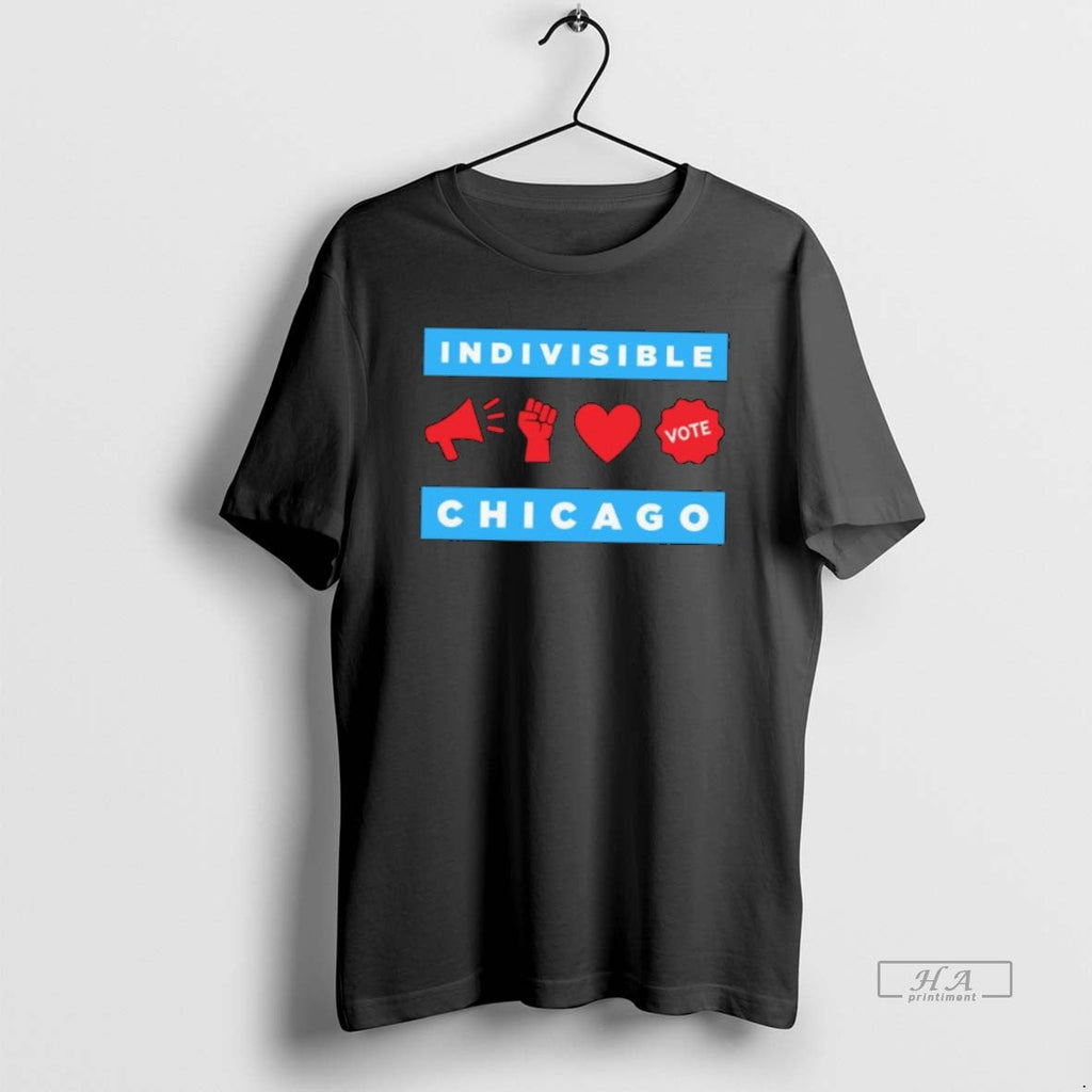 Official Indivisible Vote Chicago - Adult & Kids T-Shirts, Sweatshirts & Hoodies apparel design preview 1