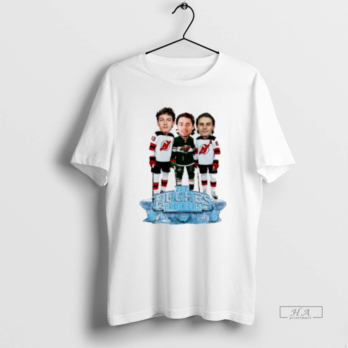 Official Jack Hughes Luke Quinn Bowl Caricature - Adult & Kids T-Shirts, Sweatshirts & Hoodies apparel design preview 1