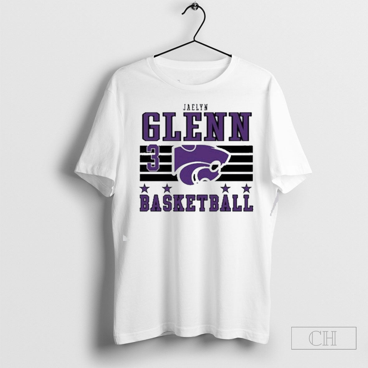 Official Jaelyn Glenn Rally Mens White K State - Adult & Kids T-Shirts, Sweatshirts & Hoodies apparel design preview 1