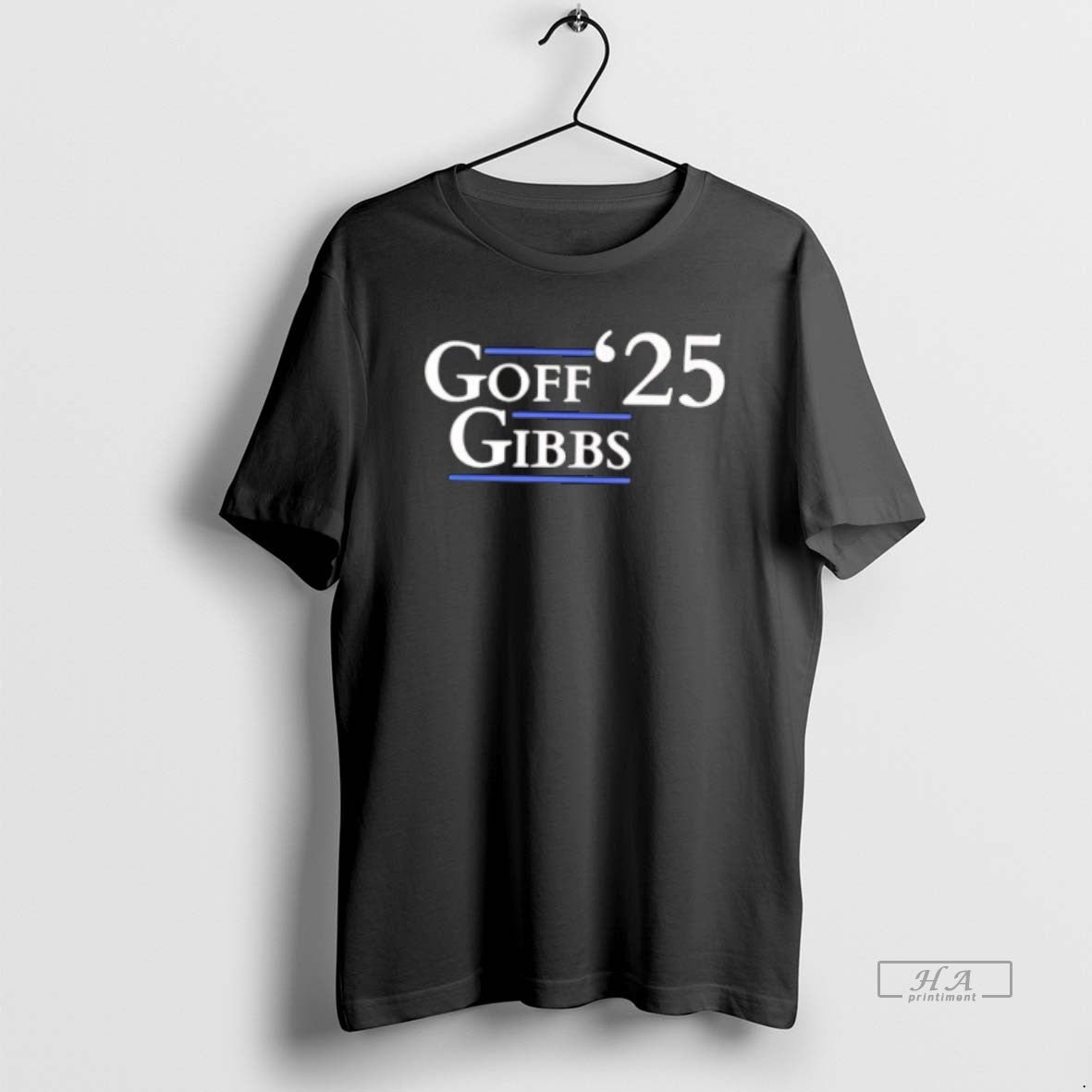 Official Jared Goff Jahmyr Gibbs 2025 Presidents - Adult & Kids T-Shirts, Sweatshirts & Hoodies apparel design preview 1