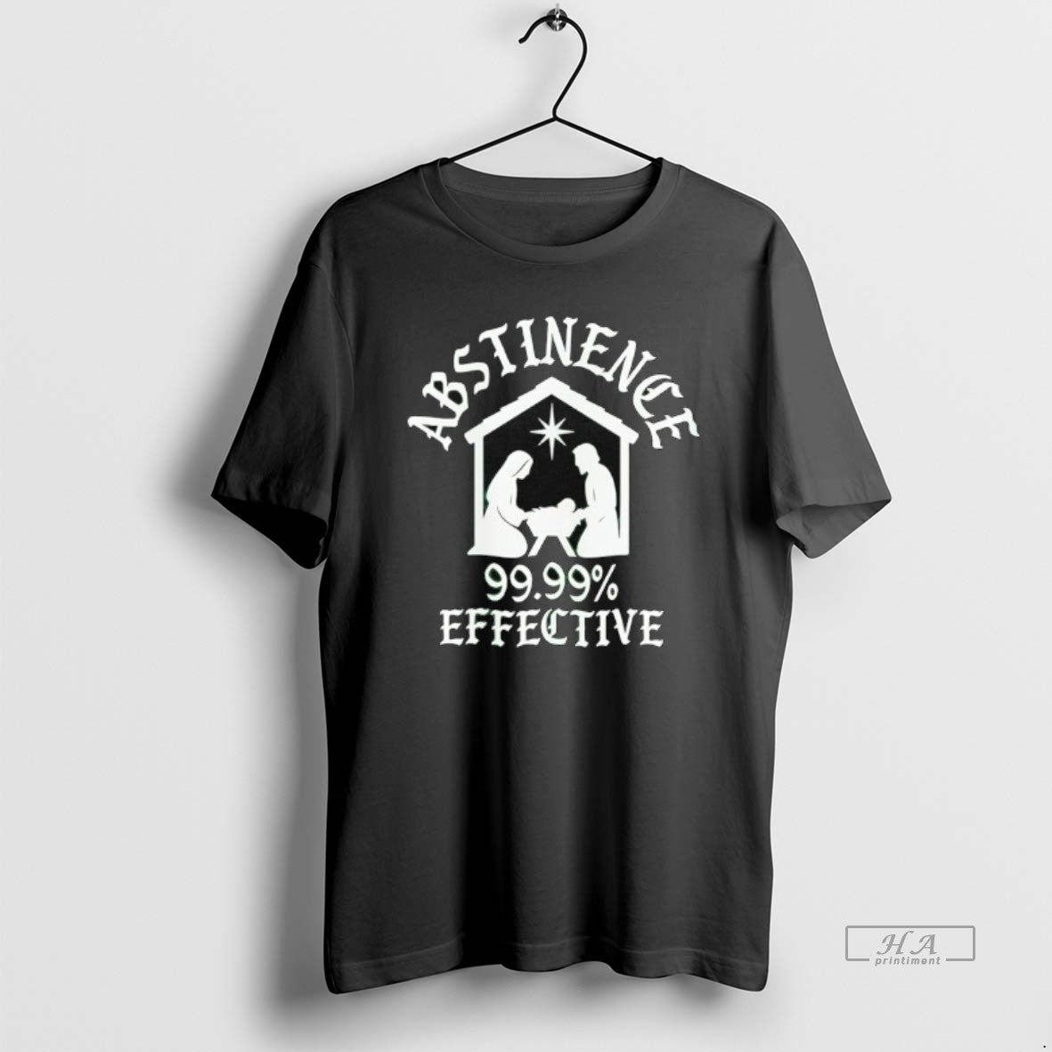 Official Jesus Abstinence Effective - Adult & Kids T-Shirts, Sweatshirts & Hoodies apparel design preview 1
