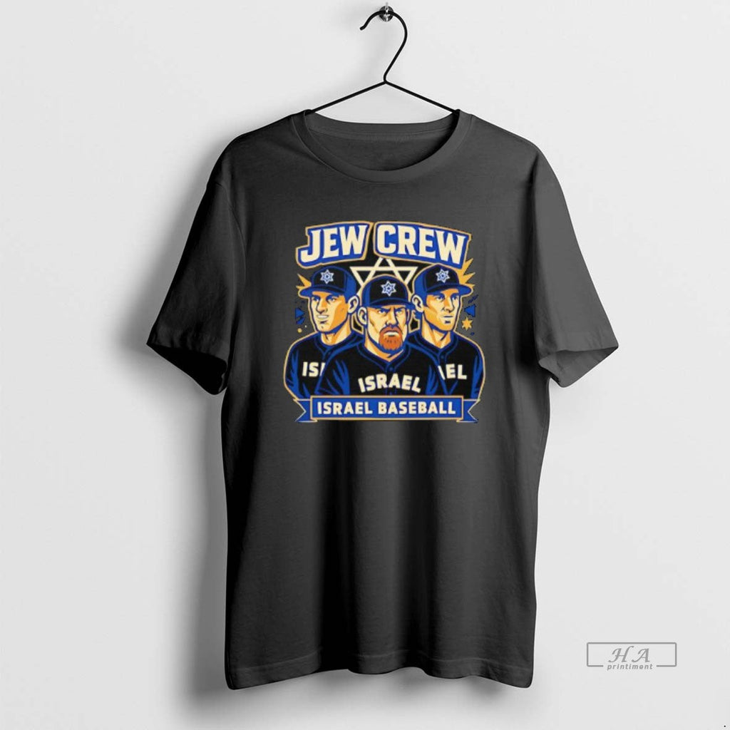 Official Jew Crew Israel Baseball Team - Adult & Kids T-Shirts, Sweatshirts & Hoodies apparel design preview 1