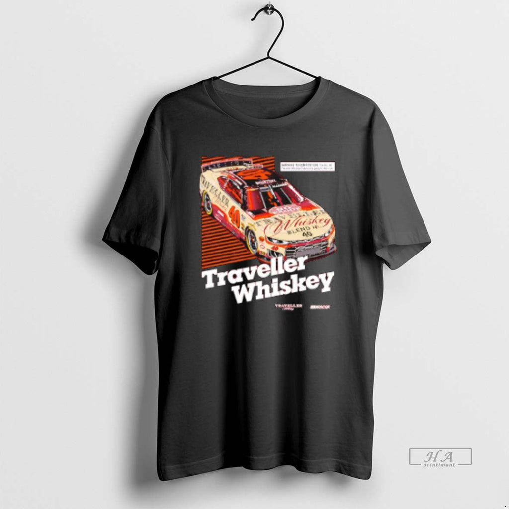 Official Justin Allgaier Traveller Whiskey 40 - Adult & Kids T-Shirts, Sweatshirts & Hoodies apparel design preview 1