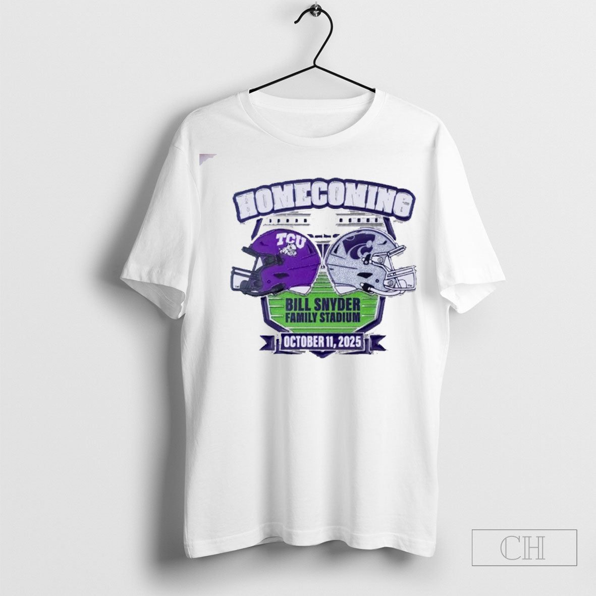Official K State Wildcats Vs Tcu Horned Frogs 2025 - Adult & Kids T-Shirts, Sweatshirts & Hoodies apparel design preview 1