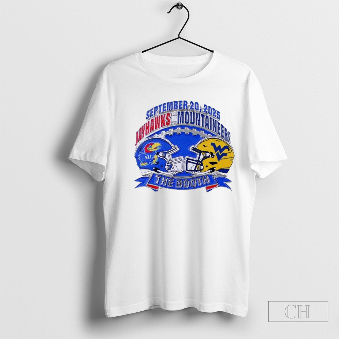 Official Kansas Jayhawks Vs West Virginia 2025 Game - Adult & Kids T-Shirts, Sweatshirts & Hoodies apparel design preview 1