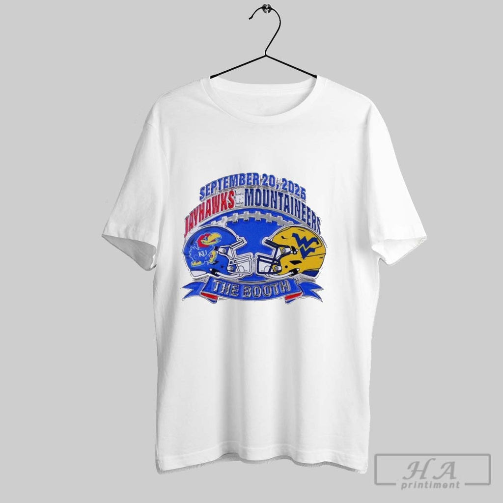 Official Kansas Jayhawks Vs West Virginia 2025 Game - Adult & Kids T-Shirts, Sweatshirts & Hoodies apparel design preview 1