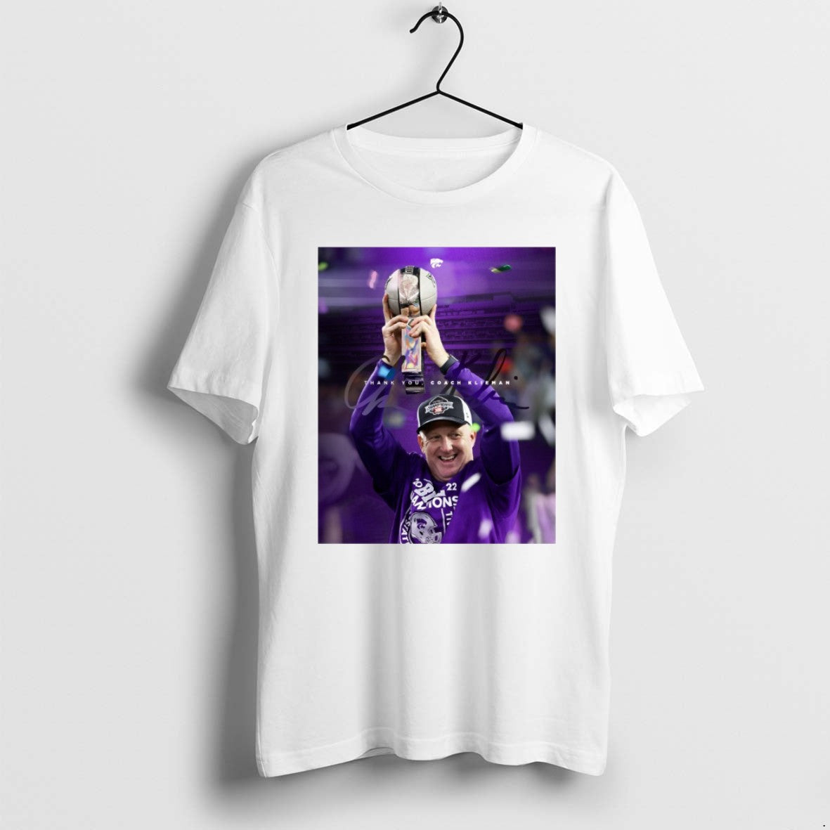 Official Kansas State Wildcats Thank You Head - Adult & Kids T-Shirts, Sweatshirts & Hoodies apparel design preview 1