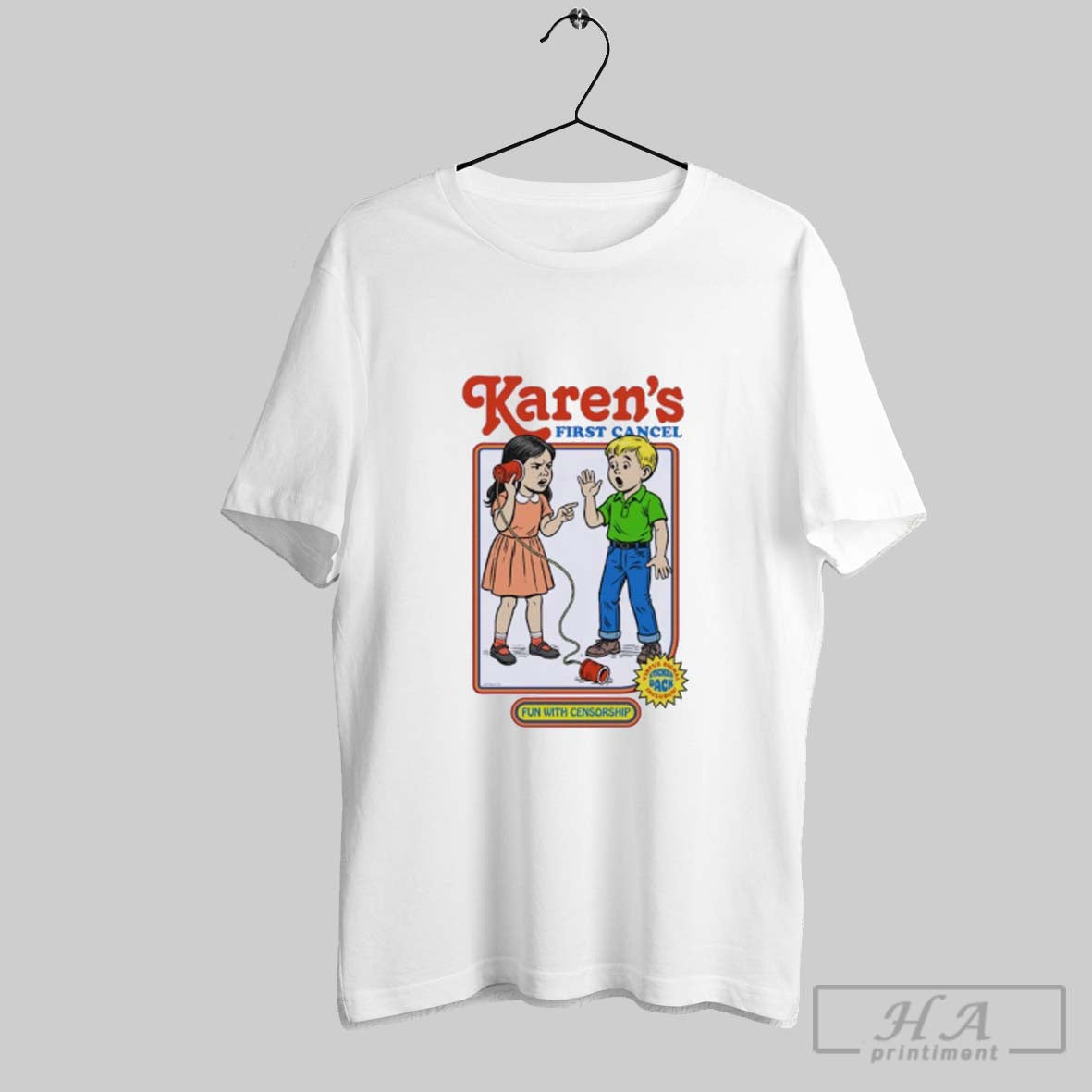 Official Karens First Cancel Fun With Censorship - Adult & Kids T-Shirts, Sweatshirts & Hoodies apparel design preview 1
