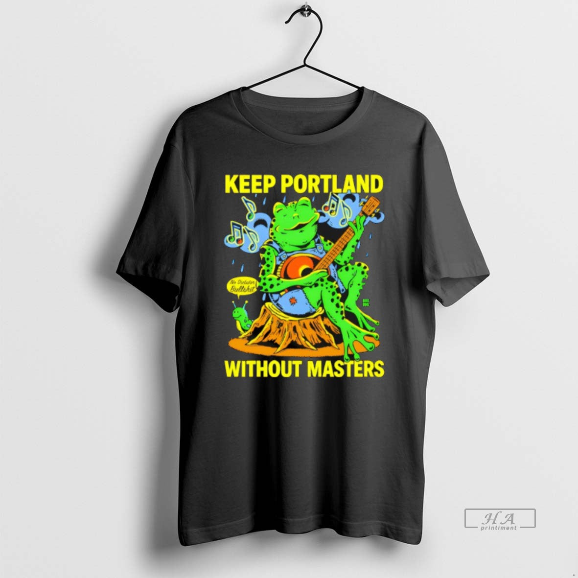 Official Keep Portland Without Masters Frog - Adult & Kids T-Shirts, Sweatshirts & Hoodies apparel design preview 1