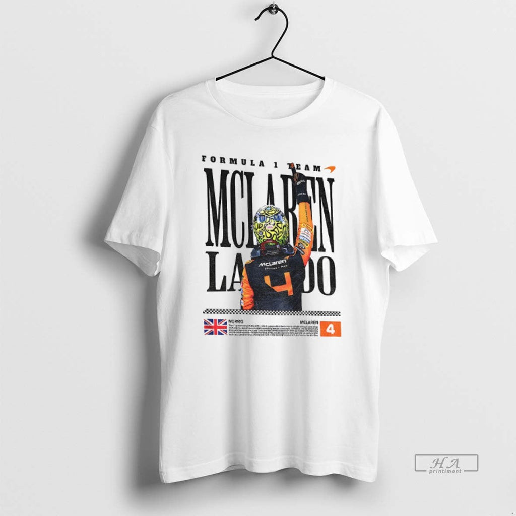 Official Lando Mclaren F1 Racing - Adult & Kids T-Shirts, Sweatshirts & Hoodies apparel design preview 1