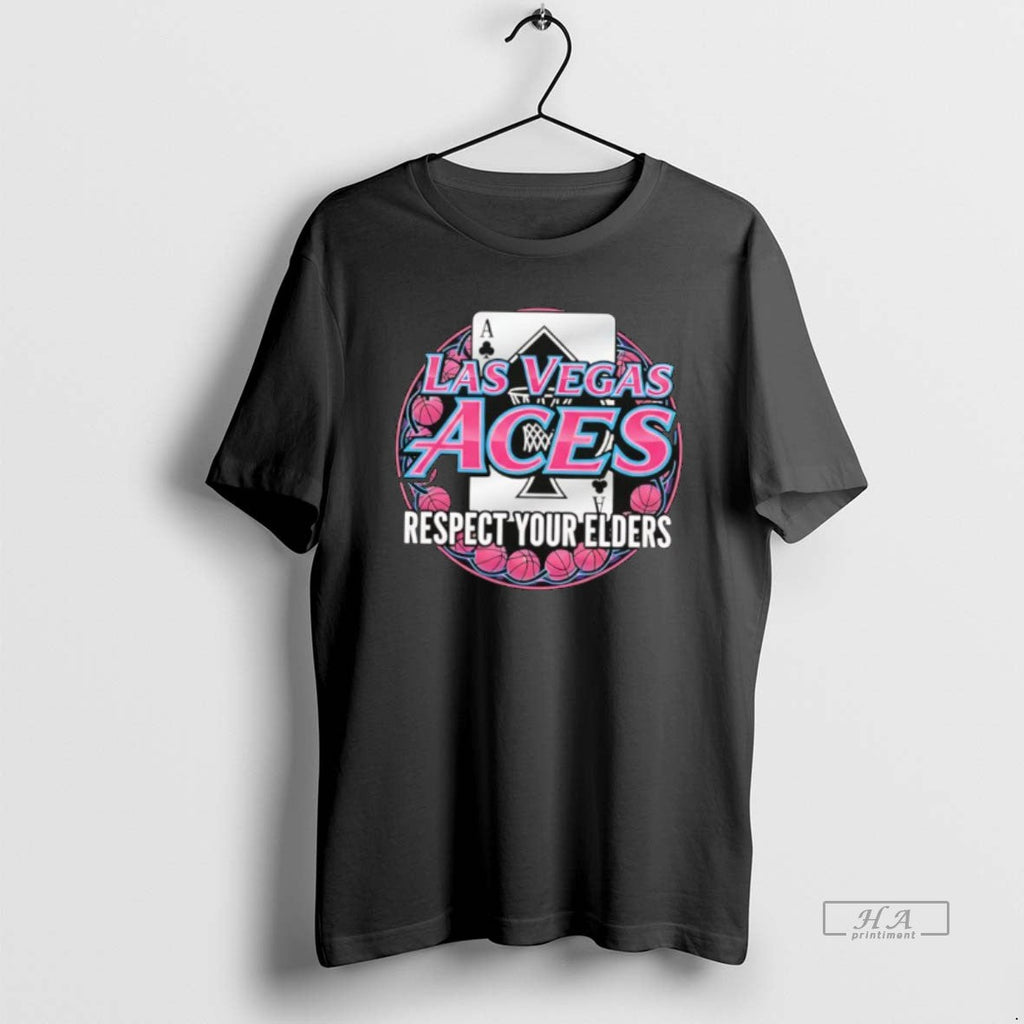 Official Las Vegas Aces Respect Your Elders - Adult & Kids T-Shirts, Sweatshirts & Hoodies apparel design preview 1