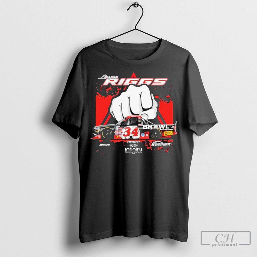 Official Layne Riggs Checkered Flag Sports Bare - Adult & Kids T-Shirts, Sweatshirts & Hoodies apparel design preview 1
