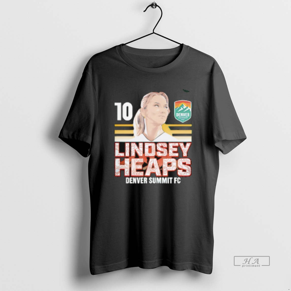Official Lindsey Heaps Player Denver Summit Fc - Adult & Kids T-Shirts, Sweatshirts & Hoodies apparel design preview 1