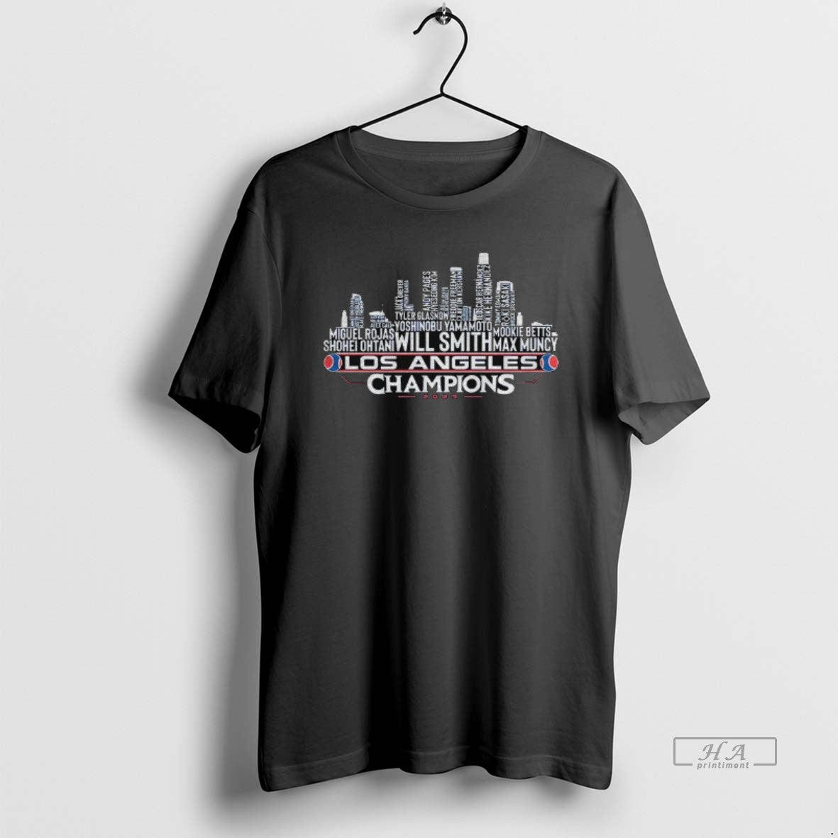 Official Los Angeles Baseball World Champions Team - Adult & Kids T-Shirts, Sweatshirts & Hoodies apparel design preview 1