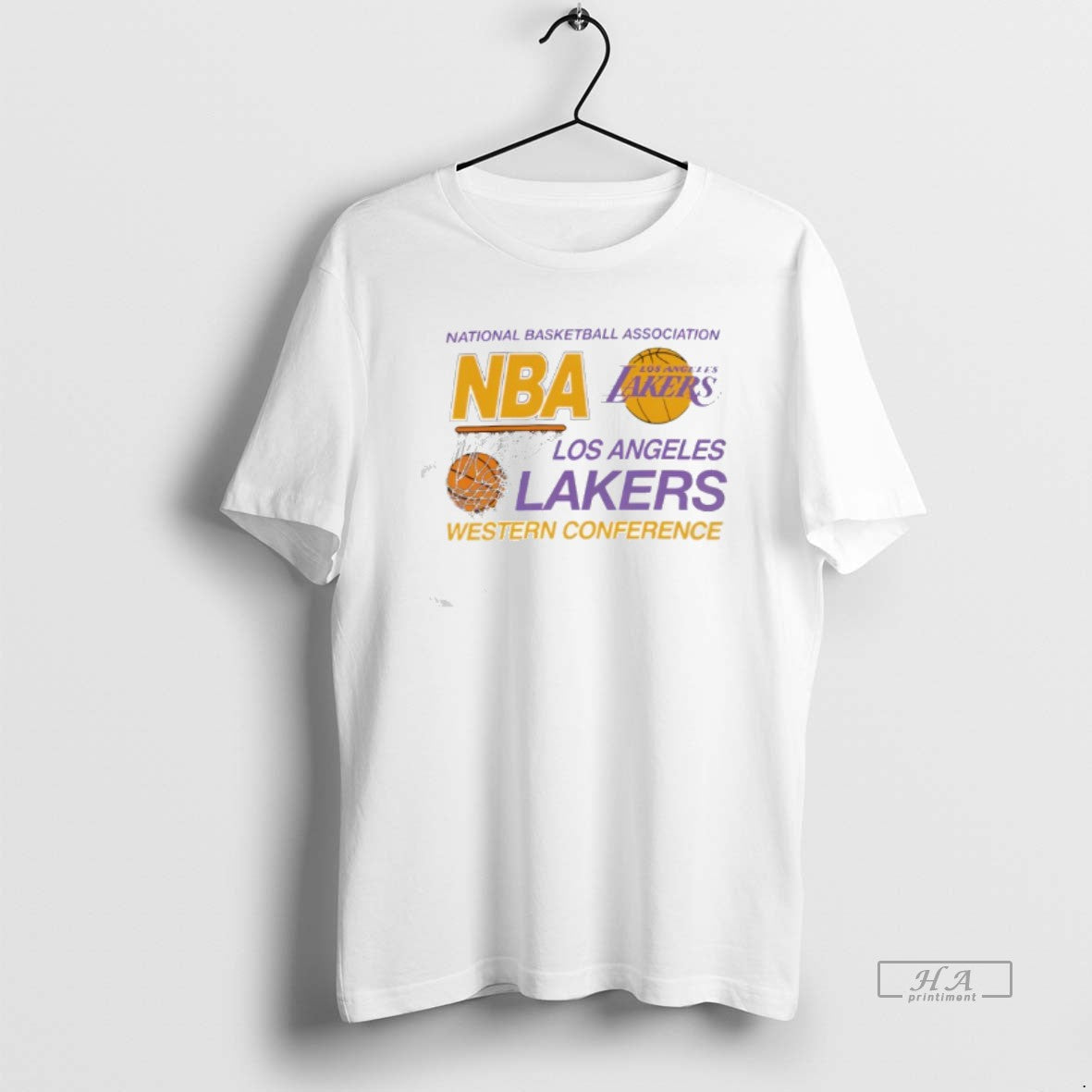 Official Los Angeles Lakers Mitchell Ness Western - Adult & Kids T-Shirts, Sweatshirts & Hoodies apparel design preview 1