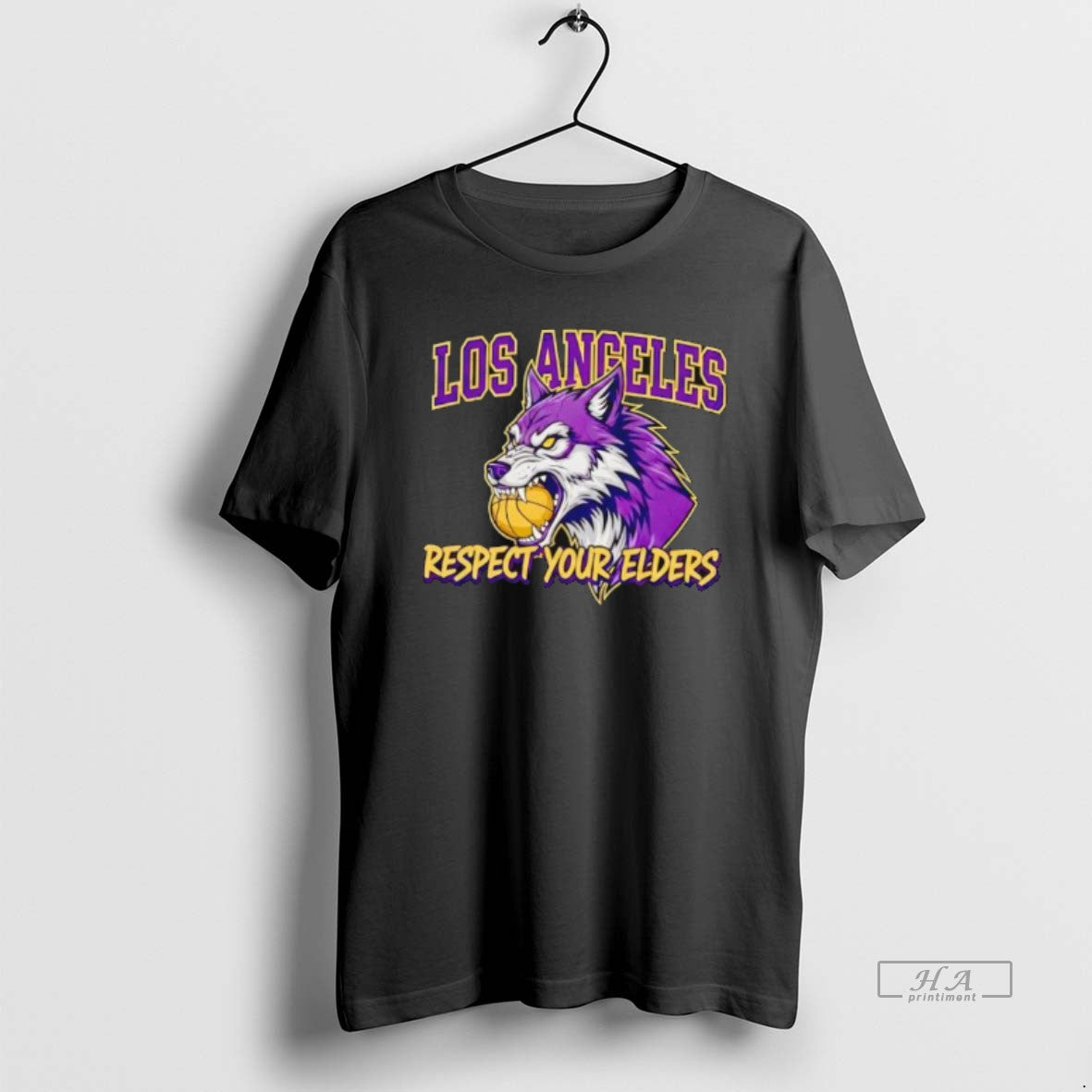 Official Los Angeles Lakers Respect Your Elders - Adult & Kids T-Shirts, Sweatshirts & Hoodies apparel design preview 1
