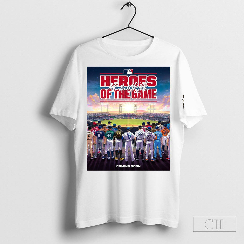 Official Mlb Heroes Of The Game Coming Soon Jose - Adult & Kids T-Shirts, Sweatshirts & Hoodies apparel design preview 1