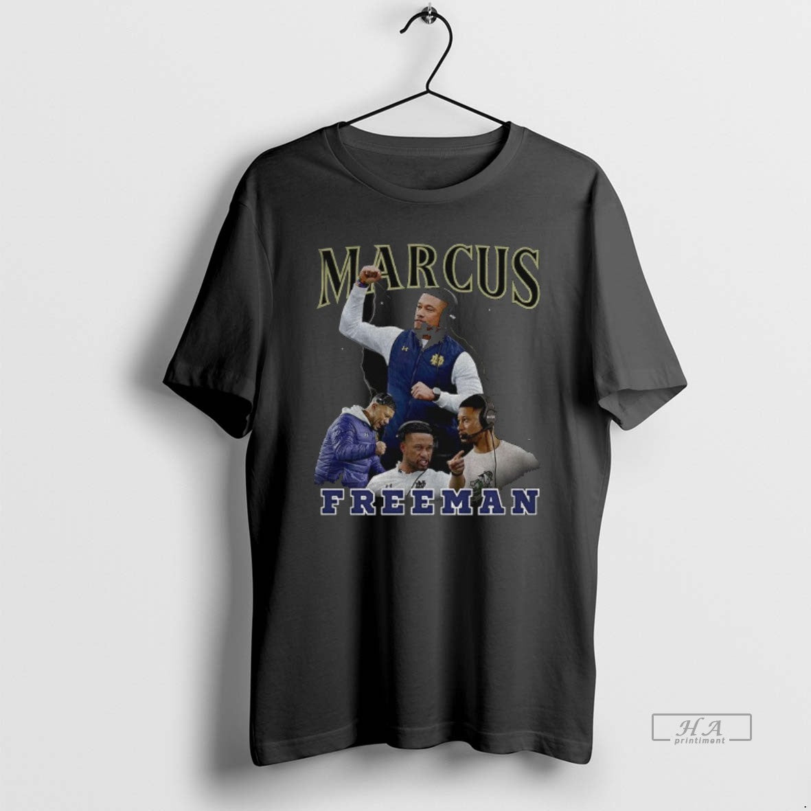 Official Marcus Freeman Notre Dame Fighting Irish - Adult & Kids T-Shirts, Sweatshirts & Hoodies apparel design preview 1