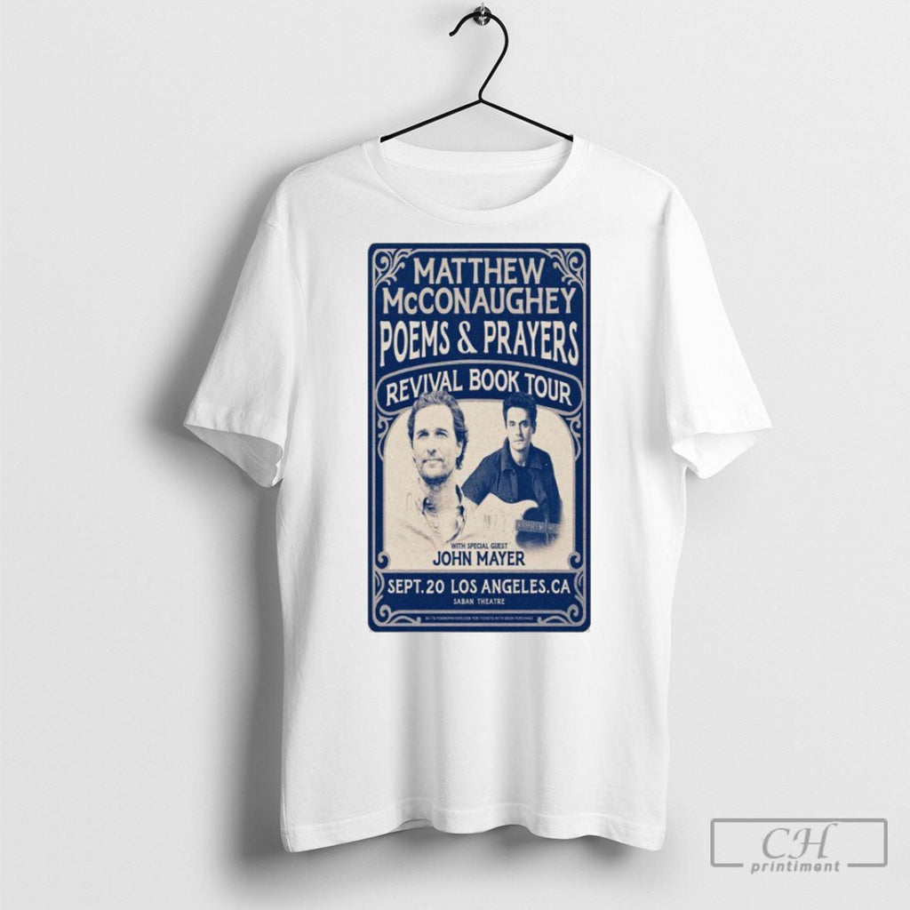 Official Matthew Mcconaughey Poems Prayers Revival - Adult & Kids T-Shirts, Sweatshirts & Hoodies apparel design preview 1