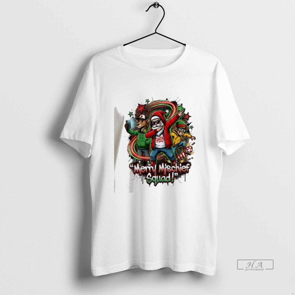 Official Merry Mischief Squad Funny Urban - Adult & Kids T-Shirts, Sweatshirts & Hoodies apparel design preview 1