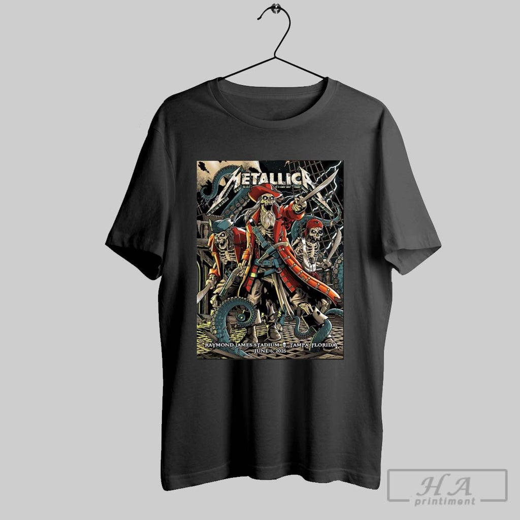 Official Metallica M72 Tampa 2025 Night 1 Venue - Adult & Kids T-Shirts, Sweatshirts & Hoodies apparel design preview 1