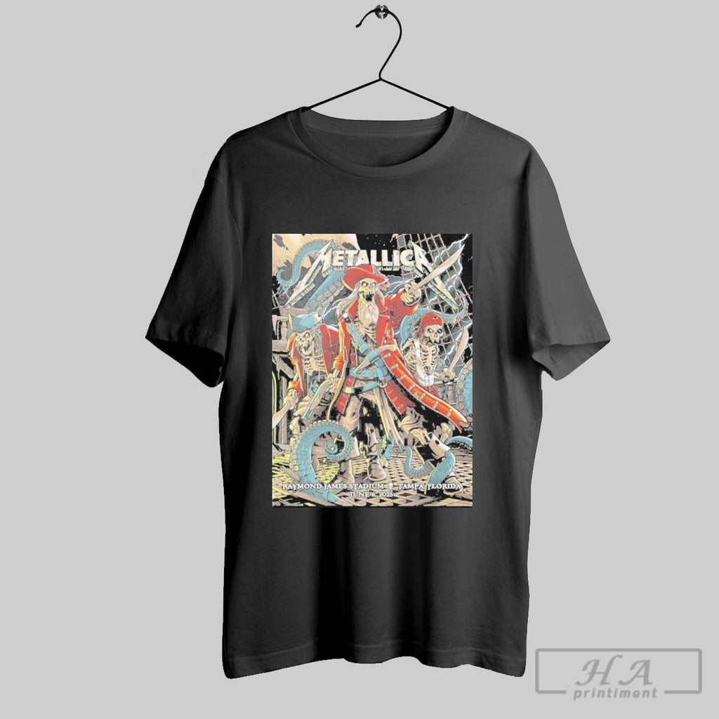 Official Metallica M72 Tampa Poster Show Design - Adult & Kids T-Shirts, Sweatshirts & Hoodies apparel design preview 1