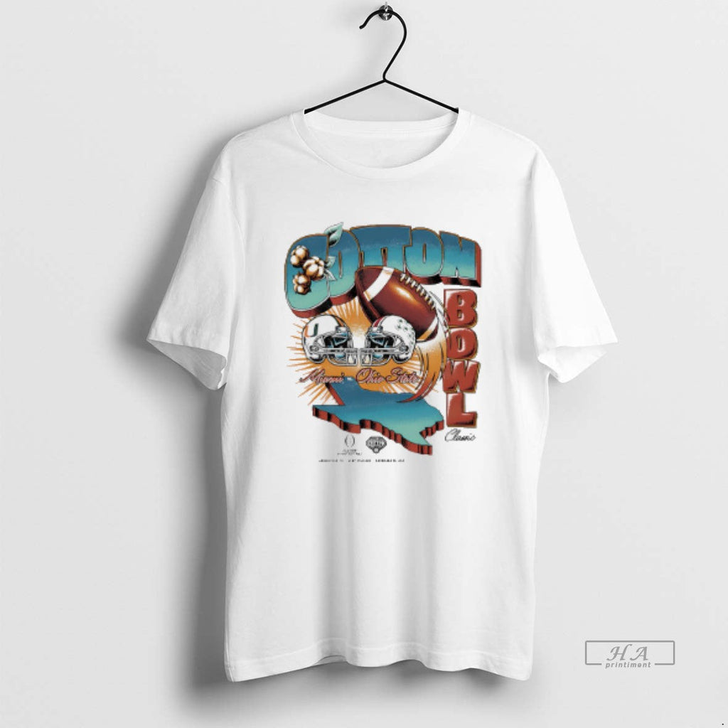 Official Miami Vs Ohio State Cotton Bowl Classic 2025 - Adult & Kids T-Shirts, Sweatshirts & Hoodies apparel design preview 1