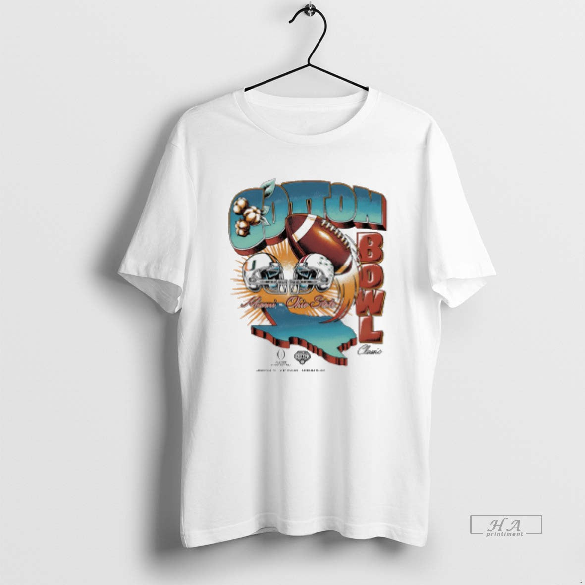 Official Miami Vs Ohio State Cotton Bowl Classic 2025 - Adult & Kids T-Shirts, Sweatshirts & Hoodies apparel design preview 1