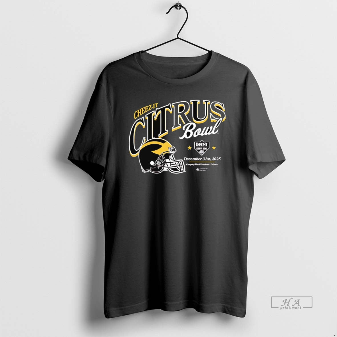 Official Michigan Wolverines 2025 Cheez Citrus Bowl - Adult & Kids T-Shirts, Sweatshirts & Hoodies apparel design preview 1