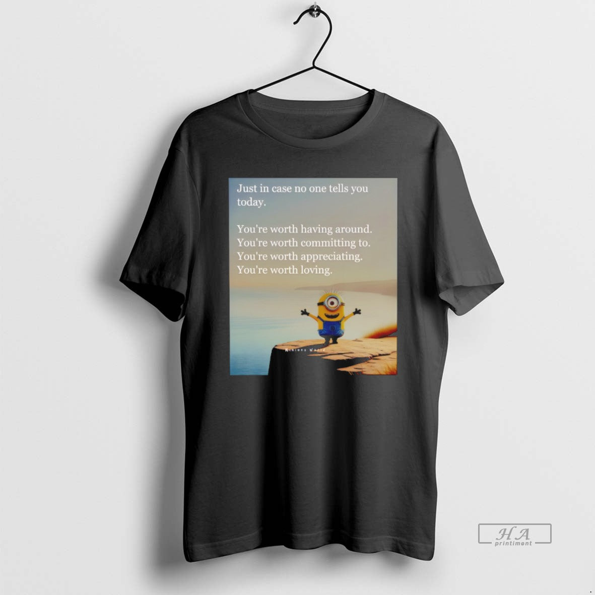 Official Minion Just Case No One Tells You Today - Adult & Kids T-Shirts, Sweatshirts & Hoodies apparel design preview 1