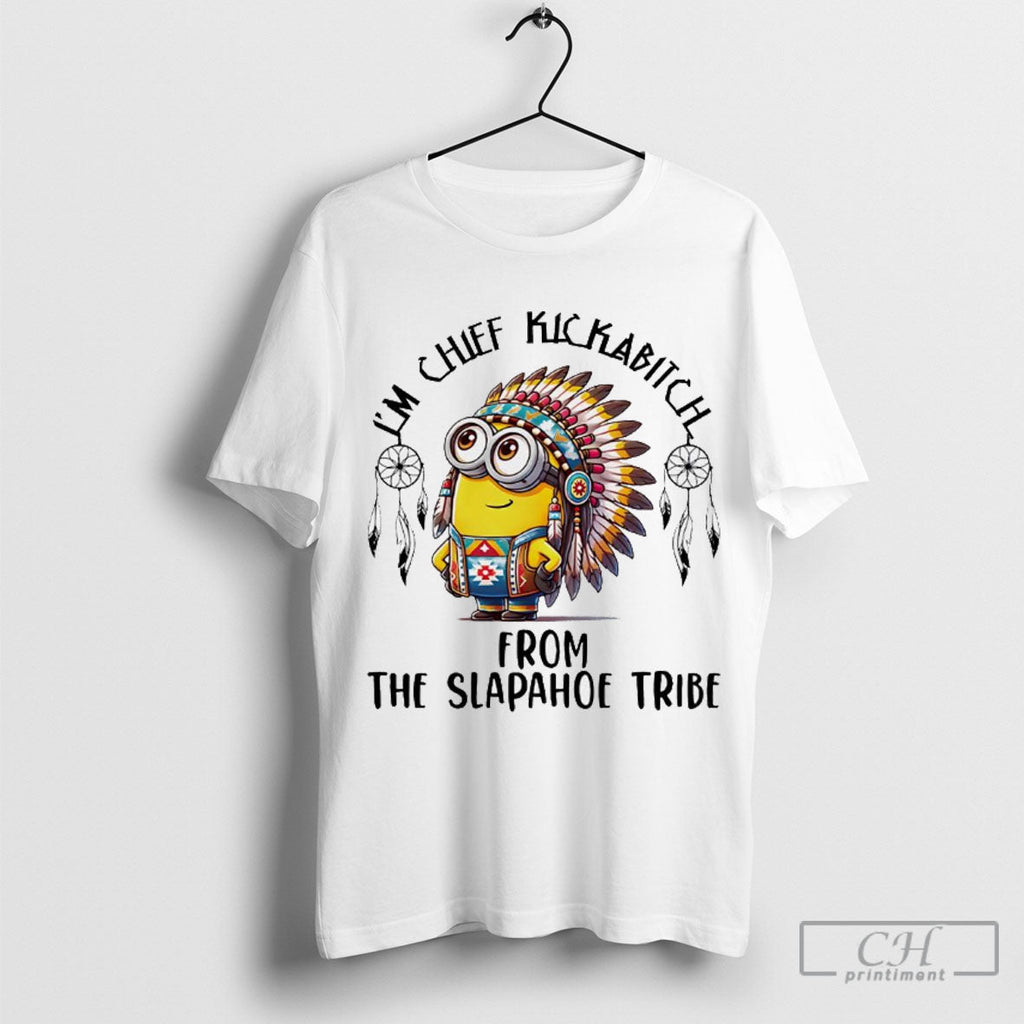 Official Minions Native Im Chief Kickabitch From The - Adult & Kids T-Shirts, Sweatshirts & Hoodies apparel design preview 1