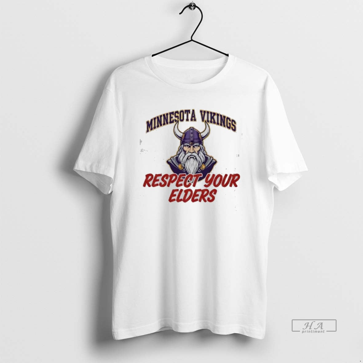 Official Minnesota Vikings Respect Your Elders - Adult & Kids T-Shirts, Sweatshirts & Hoodies apparel design preview 1