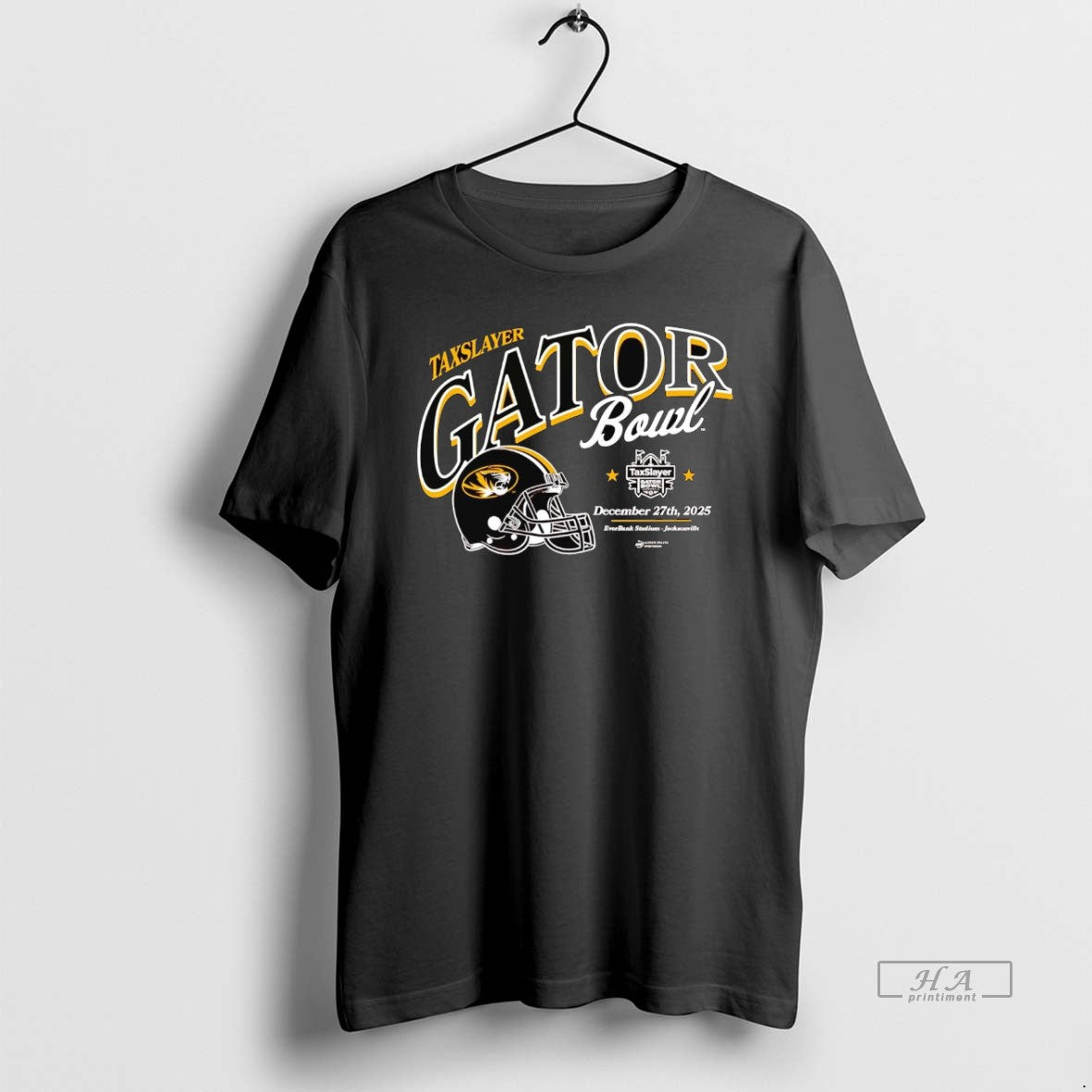 Official Missouri Tigers 2025 Taxslayer Gator Bowl - Adult & Kids T-Shirts, Sweatshirts & Hoodies apparel design preview 1
