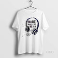 Official Music Makes Me High Slogan - Adult & Kids T-Shirts, Sweatshirts & Hoodies apparel design preview 1