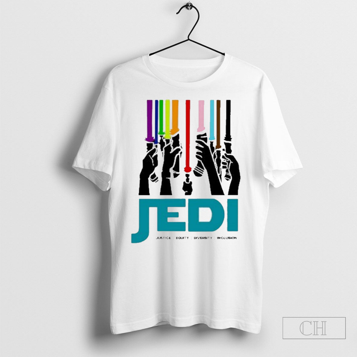 Official Mychal The Librarian Jedi Justice Equity - Adult & Kids T-Shirts, Sweatshirts & Hoodies apparel design preview 1