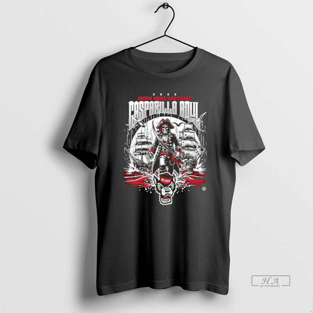 Official Nc State Wolfpack 2025 Gasparilla Bowl Union - Adult & Kids T-Shirts, Sweatshirts & Hoodies apparel design preview 1