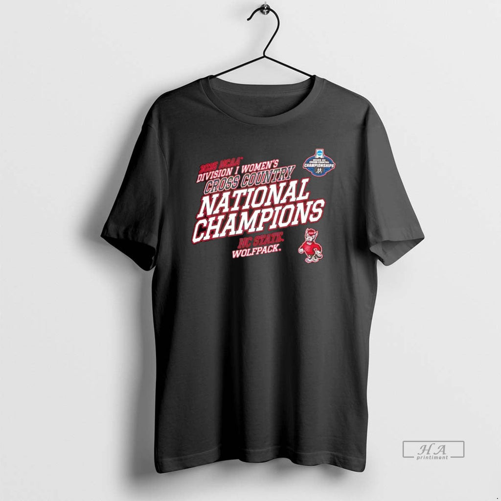 Official Nc State Wolfpack 2025 Ncaa D1 Cross Country - Adult & Kids T-Shirts, Sweatshirts & Hoodies apparel design preview 1