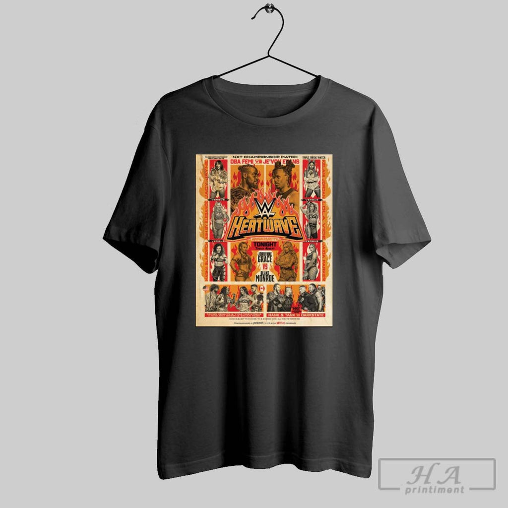 Official Nxt Heatwave 2025 Championship Match Oba - Adult & Kids T-Shirts, Sweatshirts & Hoodies apparel design preview 1
