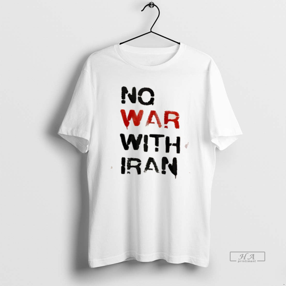 Official No War With Iran - Adult & Kids T-Shirts, Sweatshirts & Hoodies apparel design preview 1
