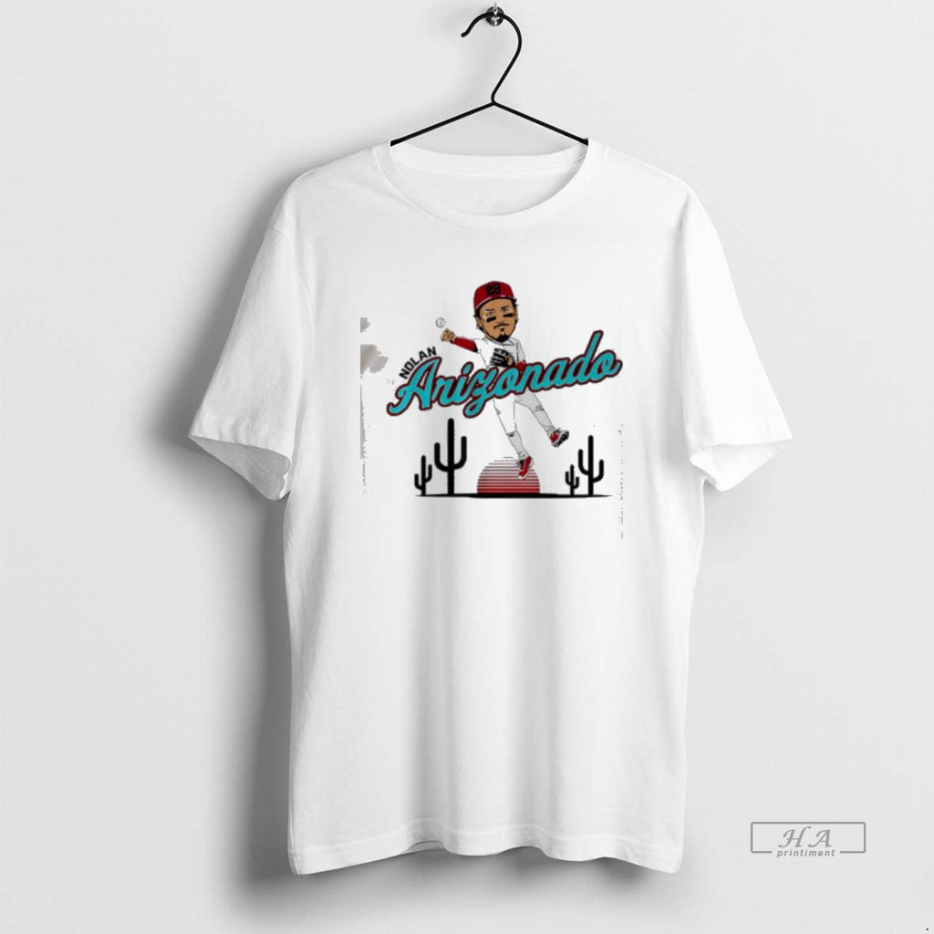 Official Nolan Arenado Arizona Caricature Cartoon - Adult & Kids T-Shirts, Sweatshirts & Hoodies apparel design preview 1