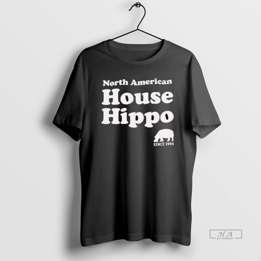 Official North American House Hippo Since 1996 - Adult & Kids T-Shirts, Sweatshirts & Hoodies apparel design preview 1
