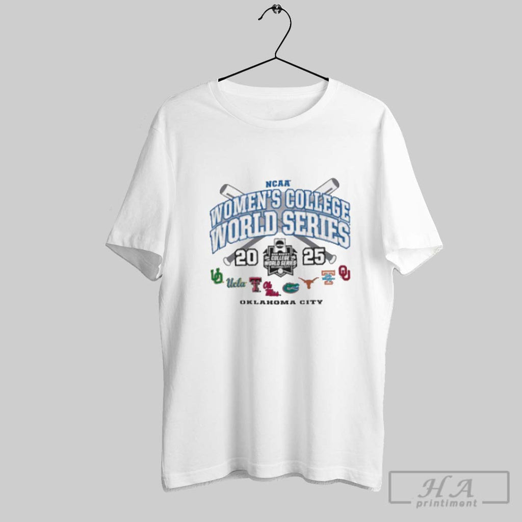 Official Oklahoma City 2025 Ncaa Womens College World - Adult & Kids T-Shirts, Sweatshirts & Hoodies apparel design preview 1
