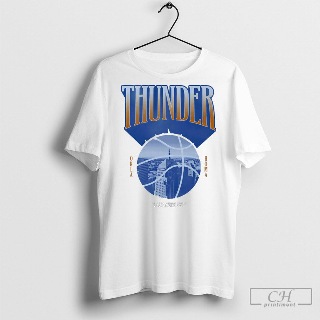 Official Oklahoma City Thunder The Resounding Spirit - Adult & Kids T-Shirts, Sweatshirts & Hoodies apparel design preview 1
