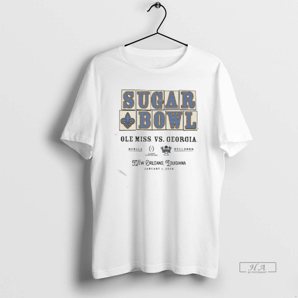 Official Ole Miss Vs Georgia 2026 Allstate Sugar Bowl - Adult & Kids T-Shirts, Sweatshirts & Hoodies apparel design preview 1