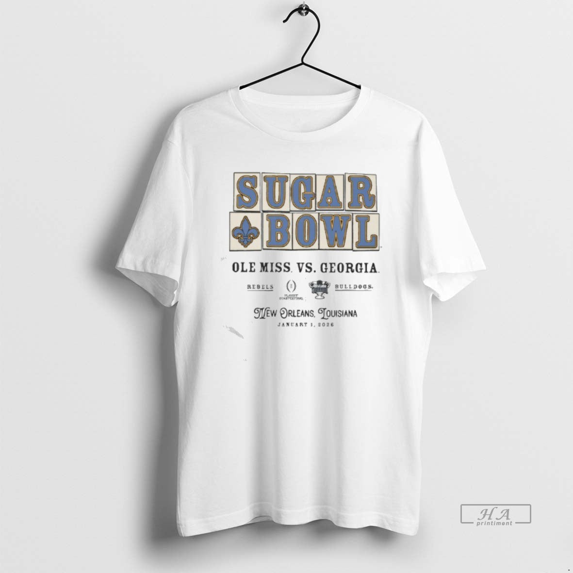 Official Ole Miss Vs Georgia 2026 Allstate Sugar Bowl - Adult & Kids T-Shirts, Sweatshirts & Hoodies apparel design preview 1