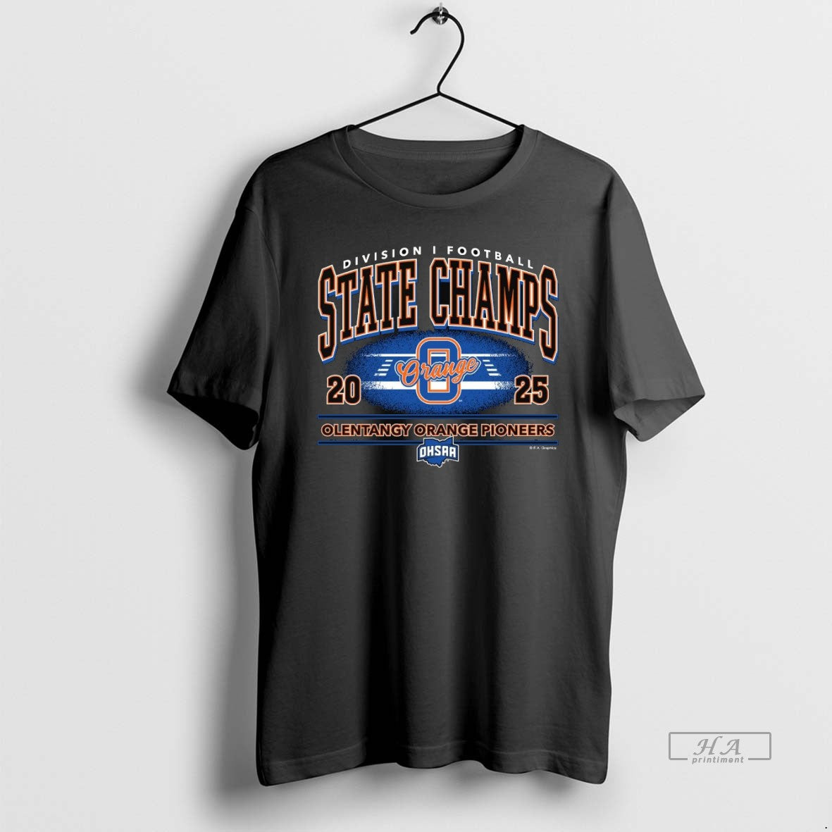 Official Olentangy Orange Pioneers 2025 Football D1 - Adult & Kids T-Shirts, Sweatshirts & Hoodies apparel design preview 1