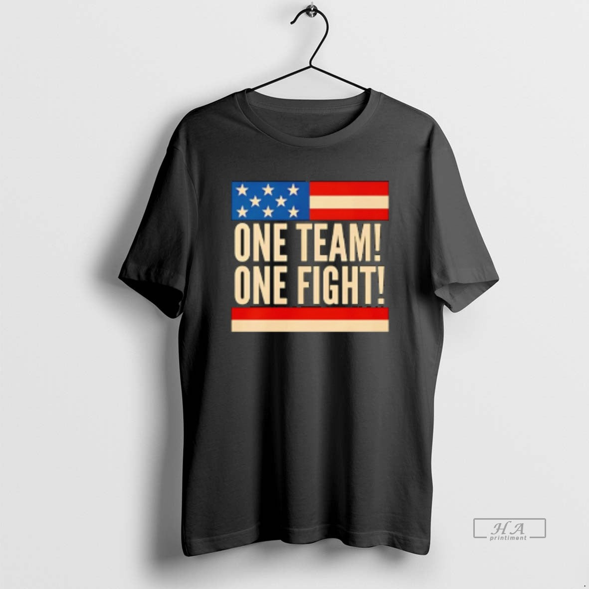 Official One Team Fight Usa Flag - Adult & Kids T-Shirts, Sweatshirts & Hoodies apparel design preview 1