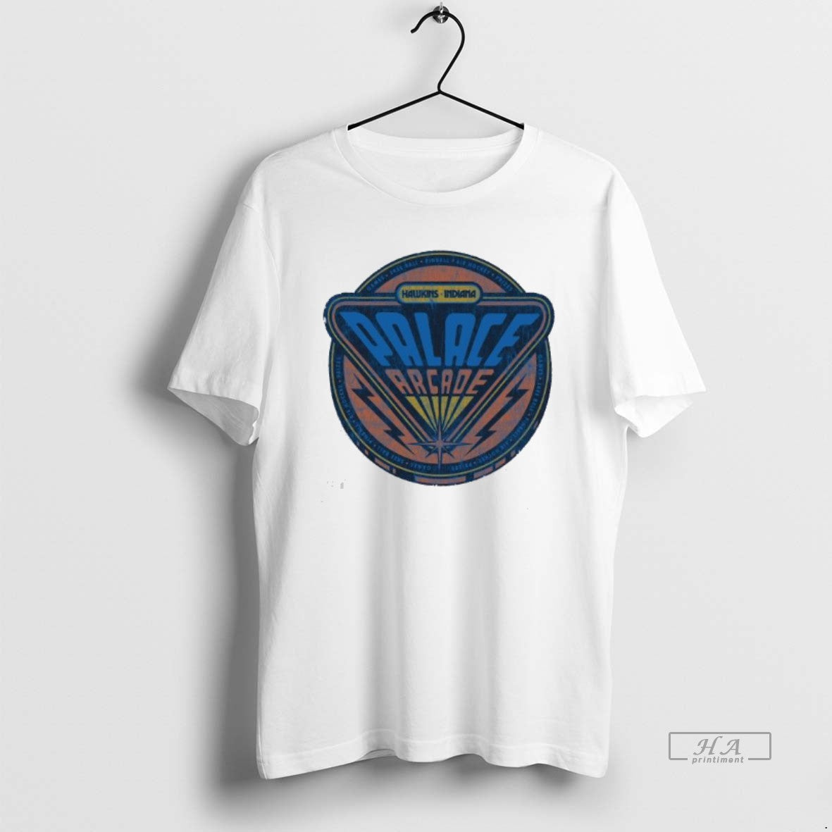 Official Palace Arcade Hawkins Indiana - Adult & Kids T-Shirts, Sweatshirts & Hoodies apparel design preview 1