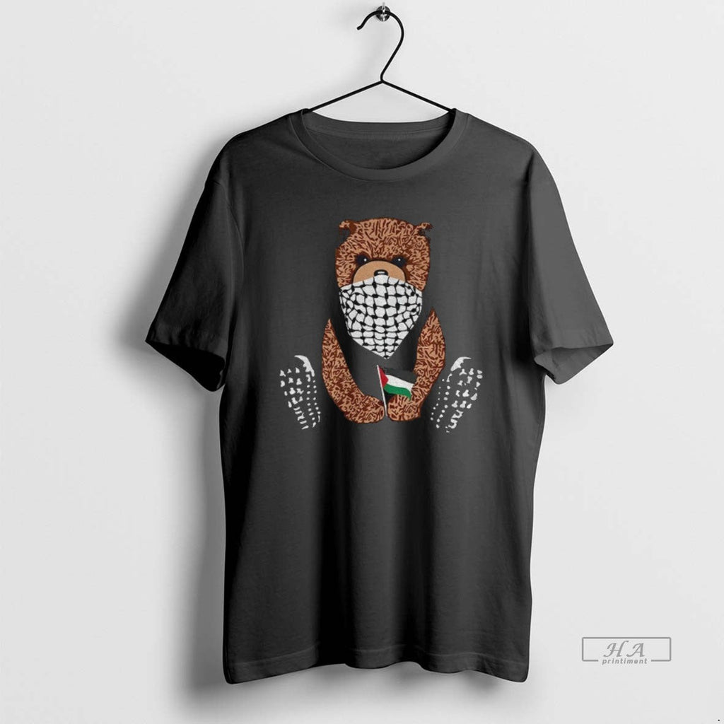 Official Pali Bear Palestine Flag - Adult & Kids T-Shirts, Sweatshirts & Hoodies apparel design preview 1