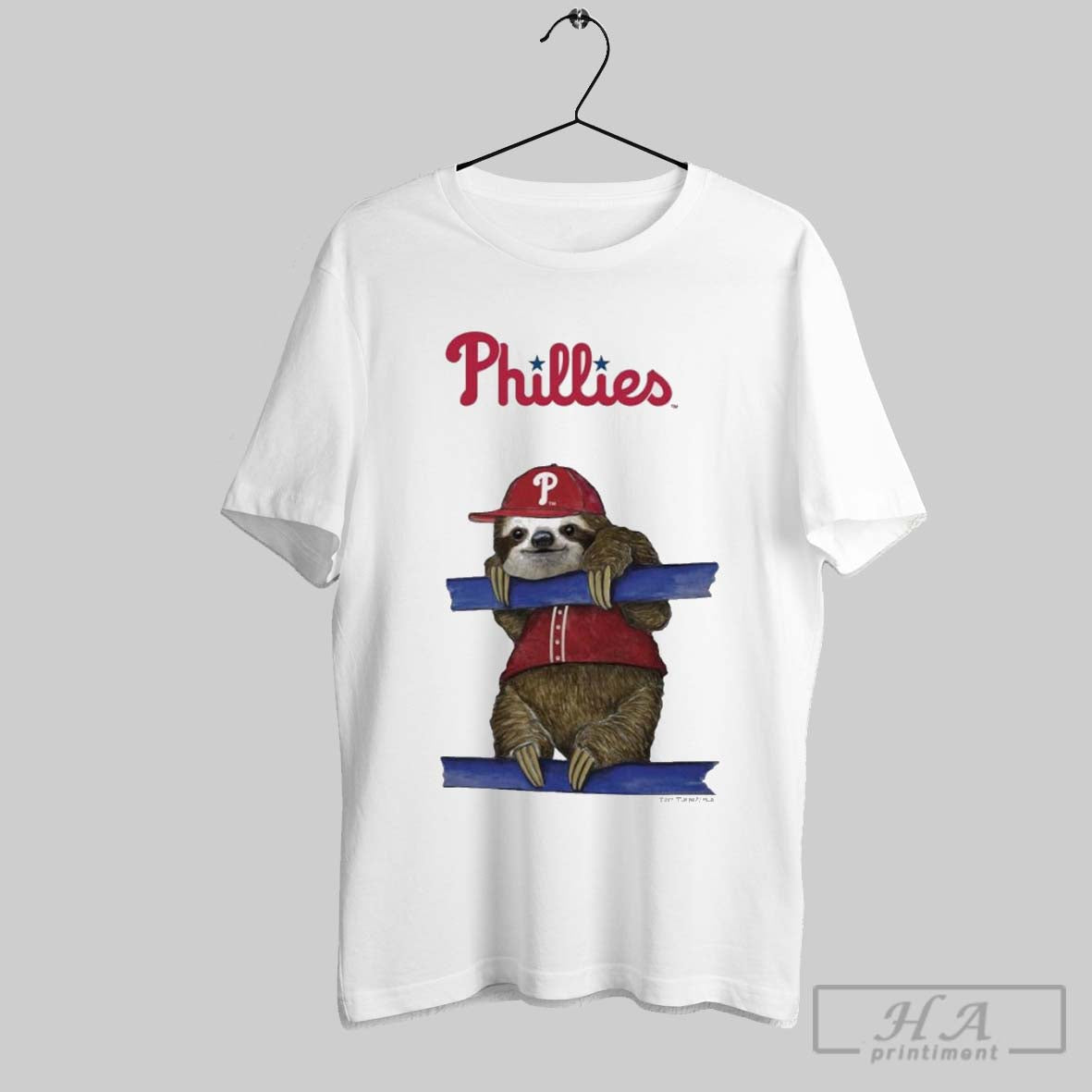 Official Philadelphia Phillies Tiny Turnip Sloth 2025 - Adult & Kids T-Shirts, Sweatshirts & Hoodies apparel design preview 1